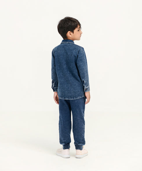 Boys' Denim Button Down Shirt